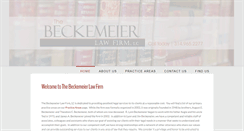 Desktop Screenshot of beckemeierlawfirm.com