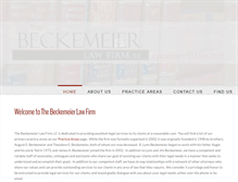 Tablet Screenshot of beckemeierlawfirm.com